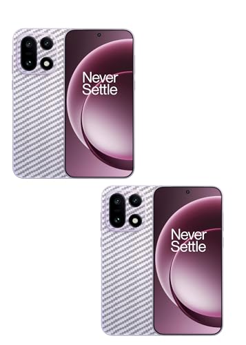 Image of (Pack of 2) Compatible with Skin Sticker /Vinyl wrap /Protective Film Mobile Back Skin Carbon Fiber 3D Transparent by Candeal Mizhan(Only Back) (Oneplus, Oneplus 15)