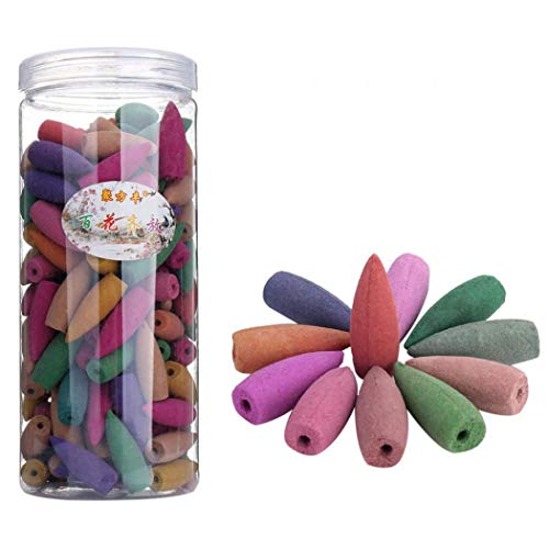 Rückfluss-Räucherkegel, Sandelholz, Lavendel, Aromatherapie, natürlicher Rückfluss, Räucherkegel für Rückfluss-Räuchergefäß (gemischter Blumenduft) (gemischter Blumenduft) Cover