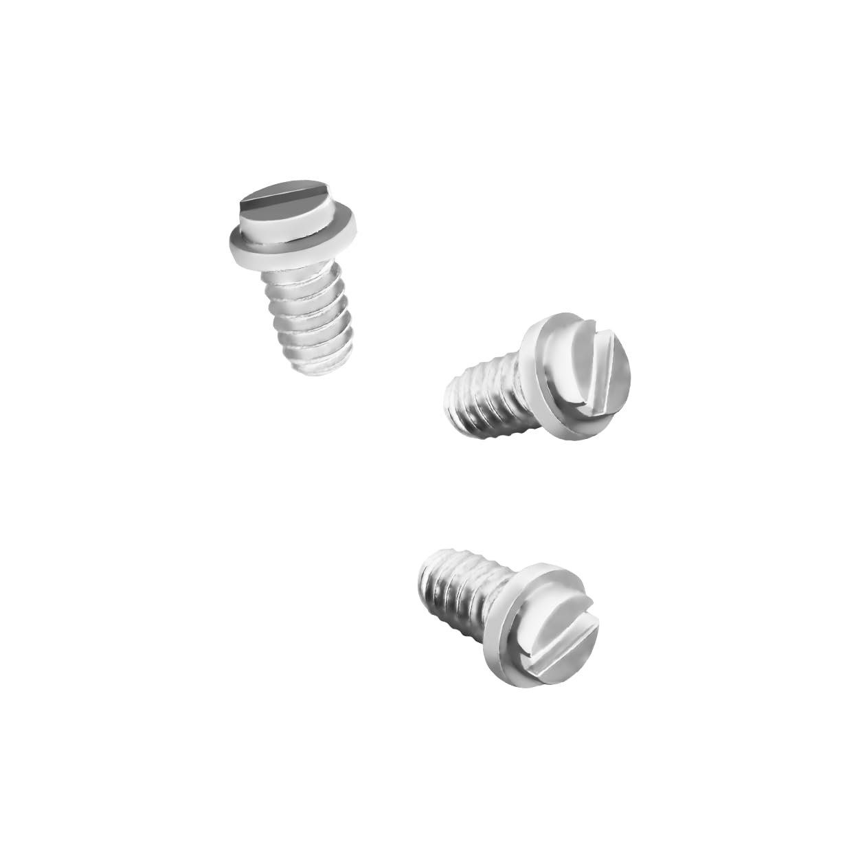 Hicycle2 3.9mm Flat Screws Replacement For Cartier Love Bracelet Stainless Steel Top Qlty (Silver)
