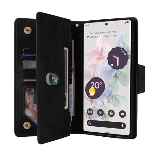 Étui en cuir gris avec rabat magnétique durable pour iPhone et Samsung Galaxy S20