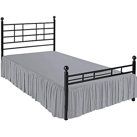 Queen's Linen Ruffled Bed Skirt Cover
