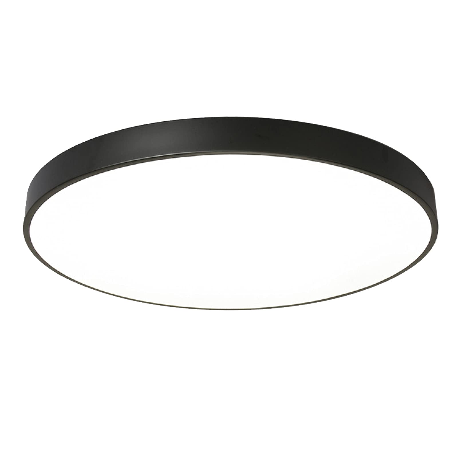 HXYSXHJUO Round Macaron LED Ceiling Light, Flush Mount Children's Room Lamp Nordic Modern Lighting For Nursery, Kids Bedroom, Dining Room,Black+Stepless Dimming-50cm 36W