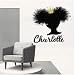 Golden Crown Personalizzato Nome Adesivo Murale Bella Donna Africana Adesivi Murali Ragazza Camera Carta Da Parati Salone Di Bellezza Wall Art 58cm x 56cm