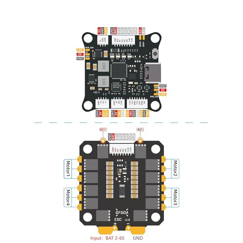 Stack FPV G4 Alpha G473 contrôleur GF50A 4-en-1 électronique drone - 2