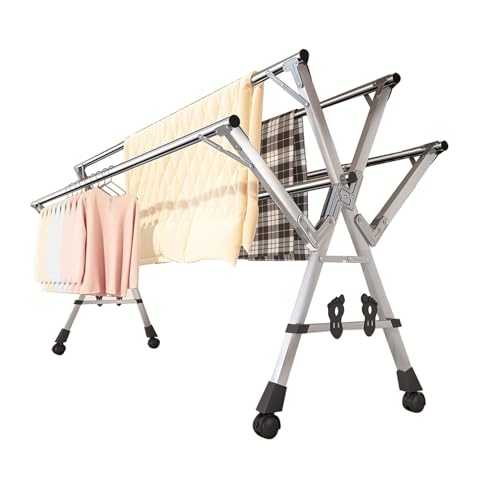 Étendoir à linge pliable pour en finir avec le manque de place, modèle extensible de 240 cm