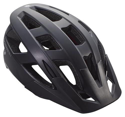 Schwinn Halcyon ERT Bike Helmet for Adult Men Women, Ages 14 and Up, Can Fit Head Circumference 58-62cm, 19 Vents, Removeable Visor, Adjustable Fit, Large Black -  Pacific Cycle, Inc, SW80365