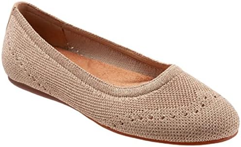Softwalk Women's Santorini Ballet Flat, Gold, 10.0 M US | Image 1