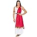TecTake dressforfun Déguisement de Romaine calpurnia pour Femme avec écharpe en Rouge Transparente ourlée d'or & Ceinture élégante (XL | no. 300205)