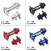 Wheel Axles Rear Axles Metal Wheel Axles for LOSI 1/4 for Promoto MX Motorcycles Toy(Red)