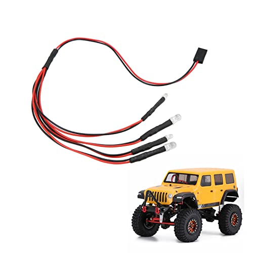 Tbest Scx24 Led Lights Splitter Light Kit Gladiator Rear Bumper With Amber Axial 24 Deadbolt4 Led Rc Car Led Light Rc Car Upgrade Parts For Axial Axial Scx24 1 24 Remote Control Car - Image 2