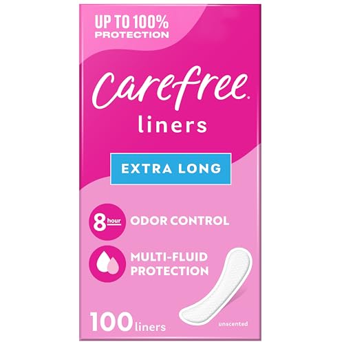 Liners, Extra Long, Unscented, 100 Liners, Carefree