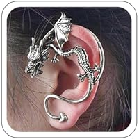 Katshdan Pendientes de dragón gótico para mujer, pendientes de