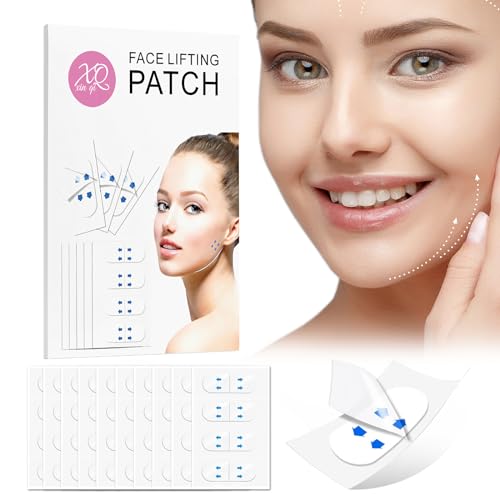 YAGUVI Face Tape Face Lift Tape Invisible Face Tape Lifting Invisible 8 Hours of Sustained Perfect Facial Contouring Visually Create A More Defined Jawline and Cheekbones 60PCS