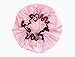 Shintop Children Shower Cap - Girl Cute Resizable Waterproof Double Layer Environmental Bath Hat Solid with Bowknot Kawayi EVA Hat Satin Bonnets Perfect for Bath, Hot Oil Treatment (Pink)