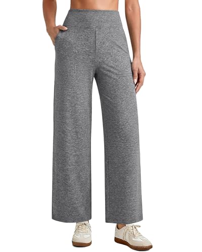 Image of G4Free EverGoing Wide Leg Ankle Pants for Petite Women with Pockets Stretch