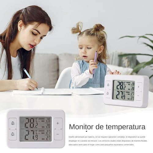 Sensor de temperatura inalámbrico digital y herramienta de medición hogar 3