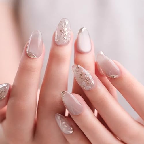 DANNI&TONI ジェルネイルシール 硬化 ネイルシール ネイル ジェルネイル カラー ネイルシール ２週間長持ち 無臭 防水 SGS認定 ジェルネイルシール 硬化タイプ 28シール ハサミ付き (Floral Grace)の商品画像（Amazon）