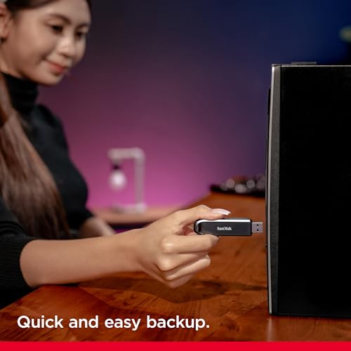 Image of SanDisk 2TB Extreme PRO Flash Drive with USB-A - Up to 1000MB /s Read speeds and 900MB /s Write speeds - for Laptops, Computers, Desktops - High Performance Drive, Black - SDCZ820-2T00-G46