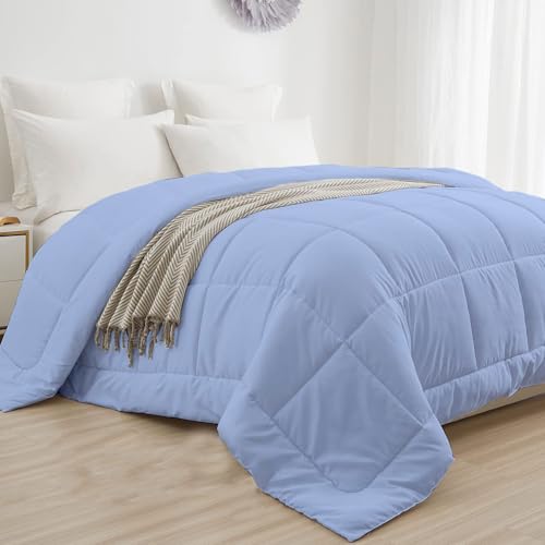 Image of Razzai All-Season Comforter 110 GSM | Super Soft & Lightweight Comforter Single Bed Comforter (60 inch X 90 inch Inches /152Cm X 228Cm) - Single Bed Comforter | Sky Blue