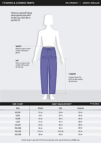 Image of Amazon Brand - Symbol Women's Ankle Length Cotton Blend Waffle Night Pants (Available in Plus Sizes)
