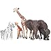 Safari Zoo Animals Figures Toys, 14 Piece Realistic Jungle Animal Figurines, African Wild Plastic Animals with Lion, Elephant Educational Learning Playset for Toddlers, Birthday Gifts Christmas