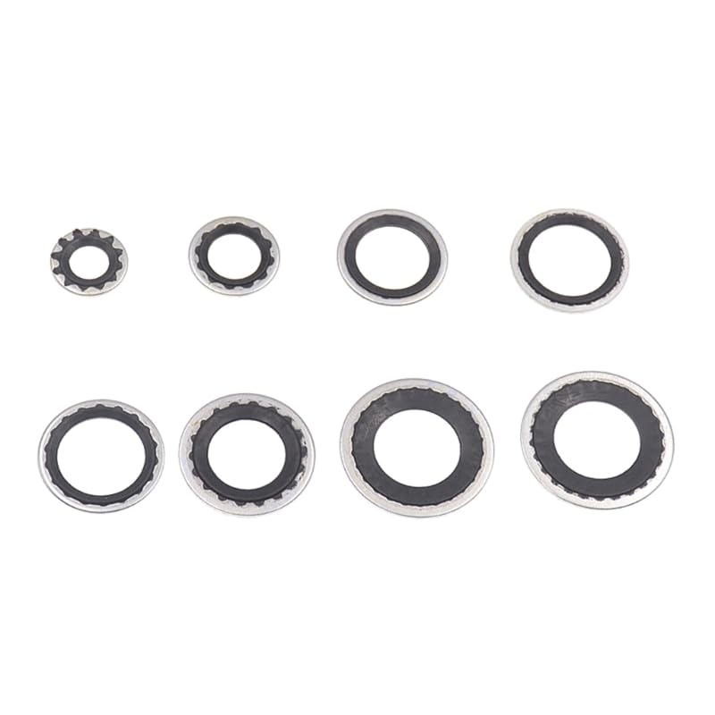 30 Pieces/Set Automotive Air Conditioning Sealing O-Ring Kit Compressor gaskets Pipe Head Sealing Gasket(Black)