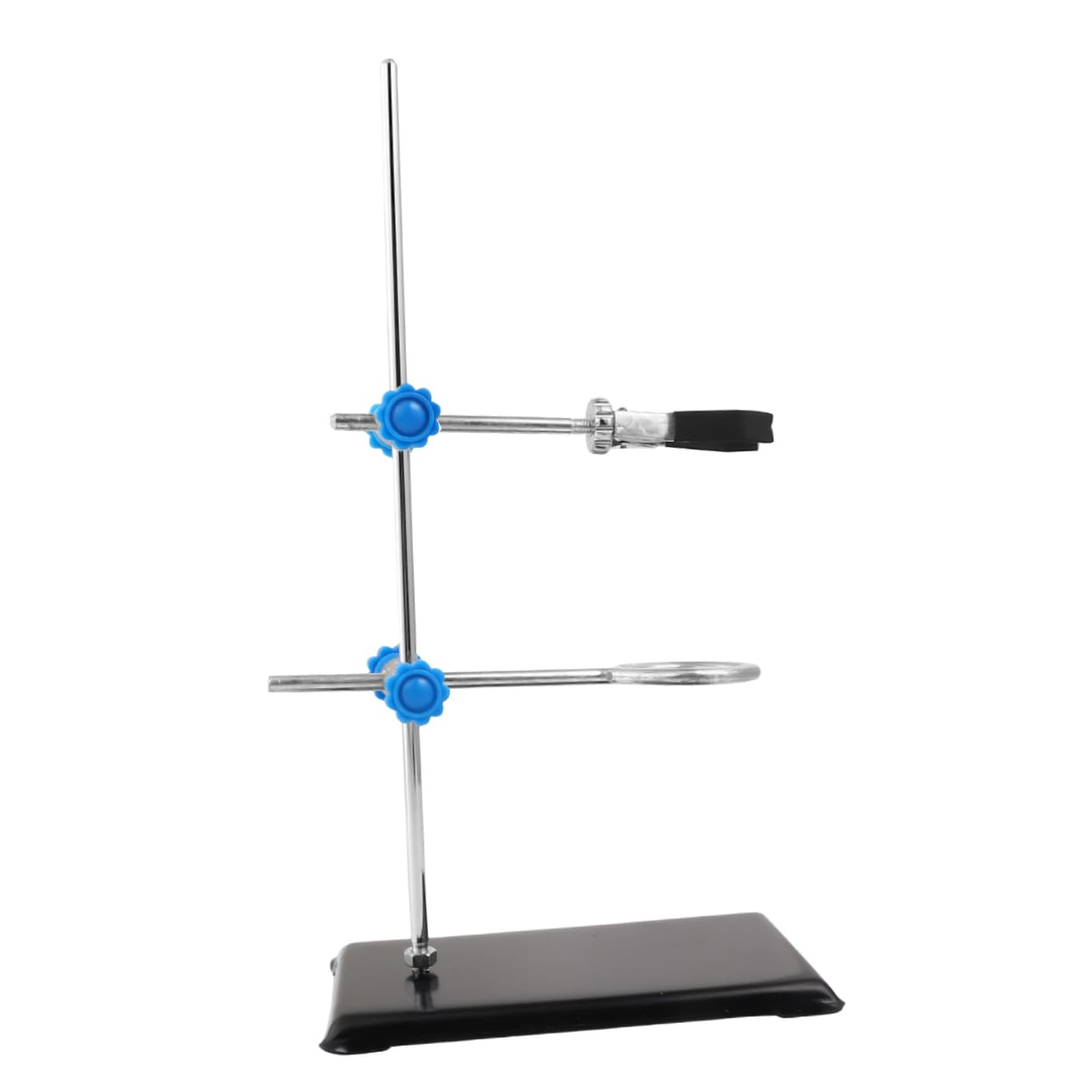 Support Comparateur et Collier de Serrage Métallique en Fer pour Laboratoire Plusieurs styles Tige de Support pour Expériences Chimiques Précises