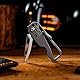 KeyUnity KK08 KK06 Kleines Titan-Klappmesser, Mini-Edc Messer mit integriertem Schlüsselloch, Leichtes Schlüsselanhänger Messer für Camping, Wandern und Outdoor