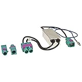 twin fakra adapter vw passend für Seat Altea 2009-2015 Ibiza 2008-2015, Leon ab 2005, Toledo ab 2005 / Skoda Fabia 2007-2014, Octavia ab 2004, Superb 2008-2015 / Peugeot 207 2006-2012, 307 2005-2007, 308 2007- 2013, 407 2004-2010, 607 2005-2012, 807 2005-2014 / Citroen Berlingo ab 2008, C2 ab 2005 C3 ab 2005, C4 ab 2004, C5 ab 2005, C6 ab 2005, C8 ab 2005