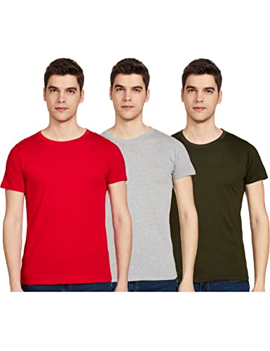 Image of Chromozome Mens Cotton Rich Regular Fit T-Shirts (Pack of 3)