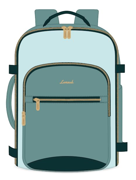 Image of LOVEVOOK 40L Travel Backpack for Women & Men, Airline Approved Carry On Luggage with 3 Packing Cubes, TSA Overnight Bags, Waterproof Personal Item Bag, Weekender Essentials Backpacks fits 17 inch Laptop