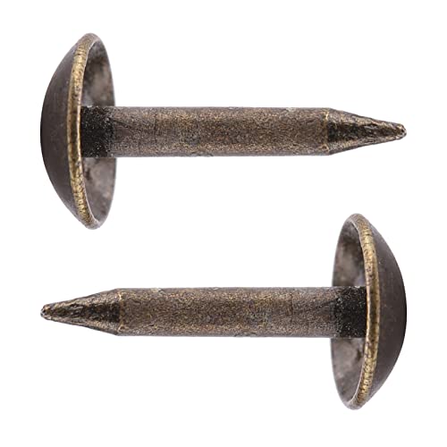 Clavos de hierro grueso, 100 piezas, resistentes para muebles de madera, puertas, sofá, material versátil para atar (6 x 12 mm) miniatura 6