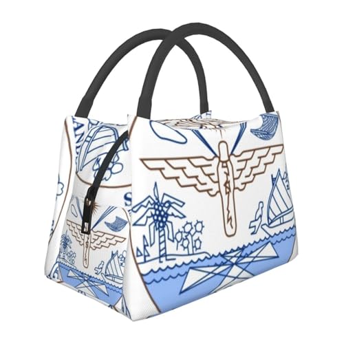 Picnic Exterior Marshall Islands Bandera Bolsa Almuerzo Mujeres Hombres Térmica Gran Capacidad Lonchera Para Adultos Niños Bolsa Termica Fiambreras Comida Trabajo Lunch Box Lunch Bag