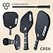 CRBN Pickleball - X Series Power Paddle - Carbon Fiber Pickleball Paddle with Foam Injected Edges for Expanded Sweet Spot (3X, 16mm)