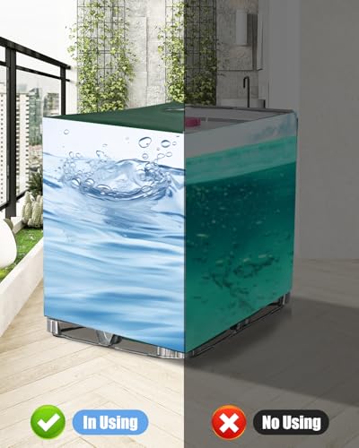 Tixexo 2PC IBC Tank Abdeckung, Wassertank Abdeckplane 1000L, IBC Container Zubehör, IBC Wassertank Abdeckung für Wasserfass, Anti-UV Schutzplane Regenwassertank Abdeckung, 116 x 100 x 120 cm