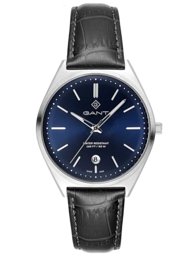 Montre Homme Gant Abington Cadran Sunray Bleu et Boîtier en Acier