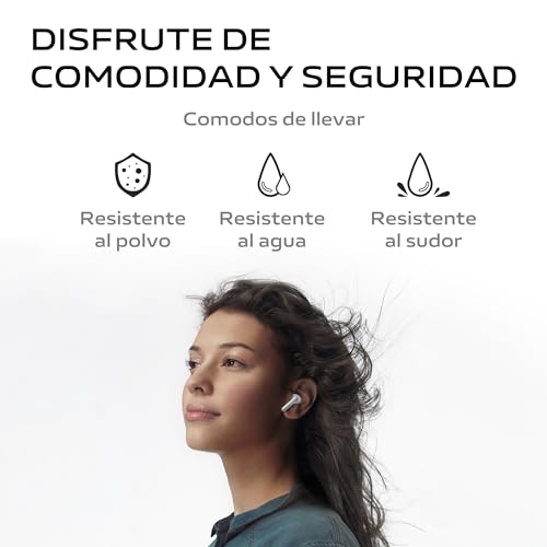 Image of vivo TWS 3e, Wireless Bluetooth Headphones, ANC, Noise Cancelling, 42H Battery Life with Quick Charge, Dual Device Connection, 88ms Low Latency for Gaming, IP54