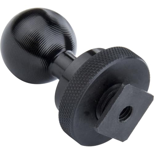 Image of Kupo Super Knuckle Ball with Cold Shoe Adapter for Mounting Lighting, Video, and Audio Accessories onto Cameras Using the Super Knuckle System (KG025211)