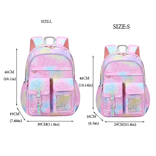 Mochilas escolares para niñas estudiantes de secundaria con compartimentos amplios 6