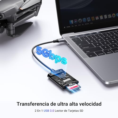 Miniatura 2 de UGREEN 170 MB/s Lector Tarjetas SD TF Adaptador Micro SD USB C (SD 3.0)