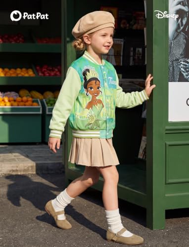 Image of Disney Girl & Boy Varsity Bomber Jacket Fall Sweatshirt Toddler to Big Kid
