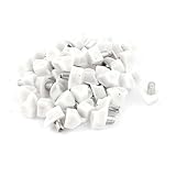 Aexit 50 Pcs Bar Tools & Glasses 5mm Metal Pin White Plastic Shelf Glass Support Flasks Studs Peg