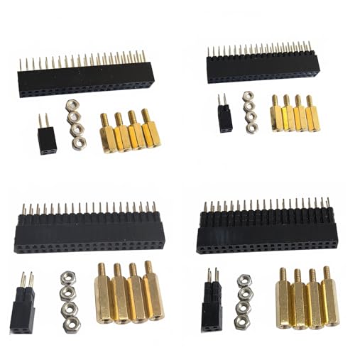 DSLRKIT 8.5mm+11mm+13.5mm+16mm GPIO and PoE Pin Header Height Extender for RPi