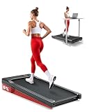 Superun Tapis Roulante con Inclinazione Regolabile 6%, Motore 2,5 CV, Caminata con Controllo App, Portata Massima 136 kg, Velocità Massima 6 km/h, Programmi HIIT & MIIT per Casa
