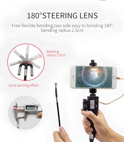 Endoscope smartphone étanche IP67 avec caméra d'inspection 360°