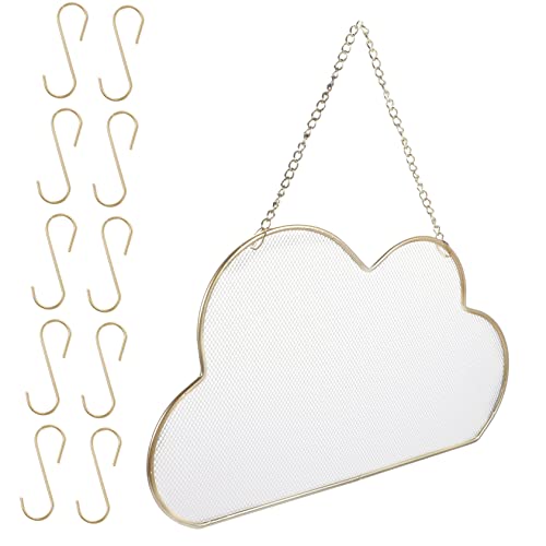 SHERCHPRY estante de almacenamiento de rejilla jewelry organizer organizador bisuteria soporte de pared para colgar collares perchero arete colgador pendientes soporte para pendientes Metal