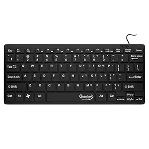 SUBHO Quantum Qhm7307 Mini Keyboard For Laptop/Desktop, USB, Black