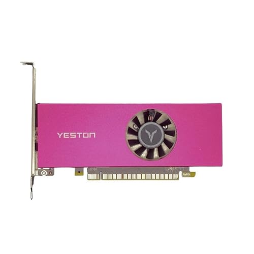 Yeston GTX 1050 ti 4GD5 LP 128bit Graphics Card PCIE 3.0 GDDR5 1050 Ti Video Card for Gaming PC Mini Small Form Factor SSF Slim Low Profile Design(Equipped with a Half Height Shifter)