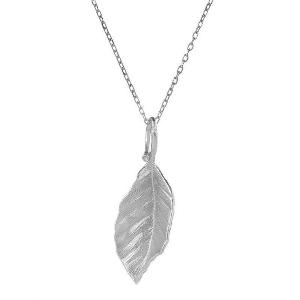 Collier d'automne et ensemble de boucles d'oreilles feuille en argent S925 à offrir - 3