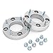RockTrix - 1 inch ATV Wheel Spacers (4x110, 74mm Bore, 10x1.25 Studs, Cone Nuts) Compatible with Honda Yamaha Suzuki Bombardier (Read Listing for Year Model Info) UTV V3 25mm Silver 2pcs